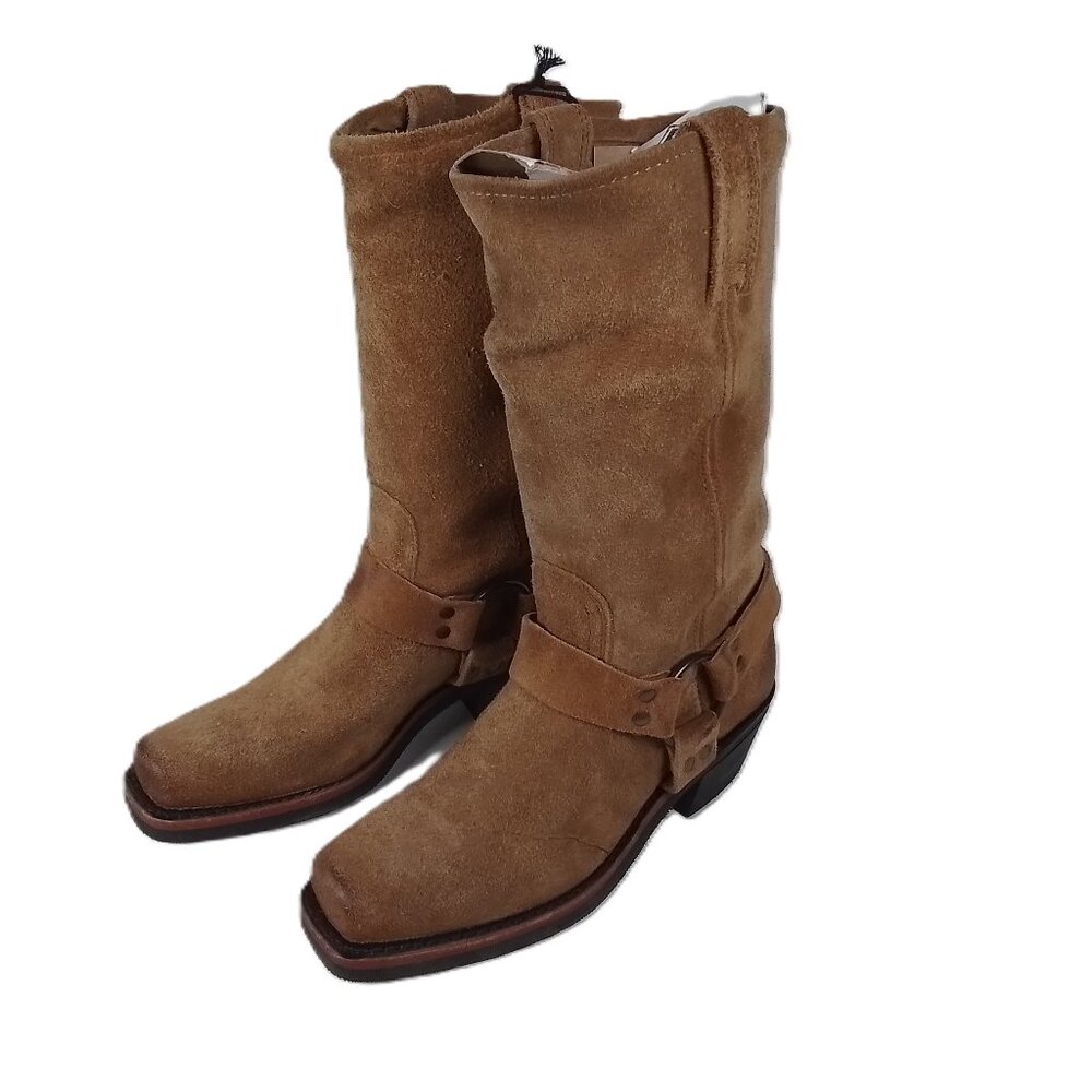 Frye Harness 12R Tan Suede Women's 6.5M